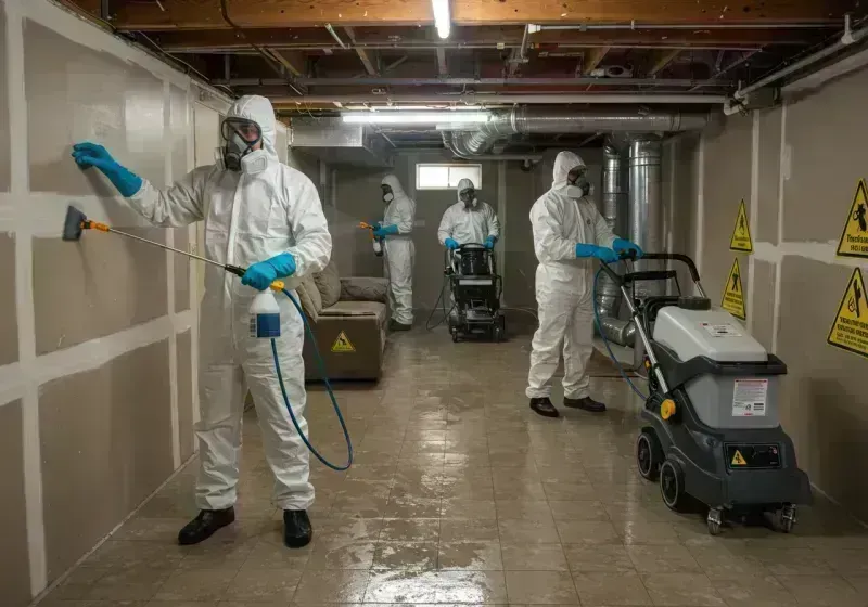 Basement Moisture Removal and Structural Drying process in Scott County, MO